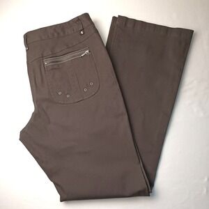 Spanner Jeans High Waist Wide Leg Army Green Utility Size 12 Streetwear Casual